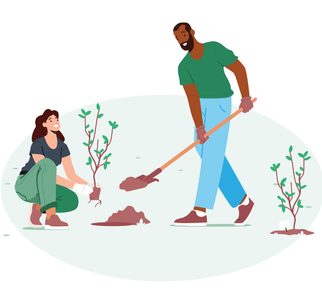How Your Earth-Friendly Choice Helps_ people_planting_trees