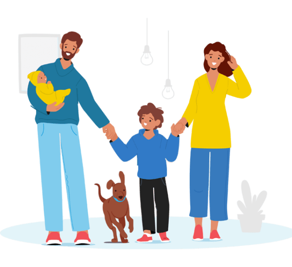 Peace For You. Hope for Others. blue family_preparing_dinner